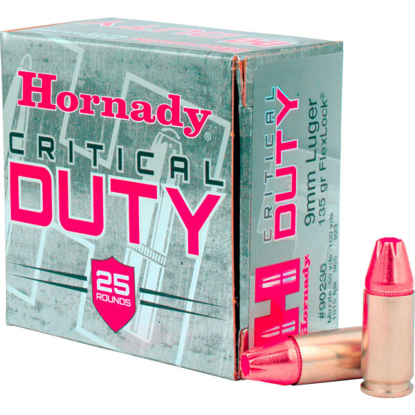 Hornady 9mm 135-Grain FlexLock Critical DUTY Handgun Ammunition