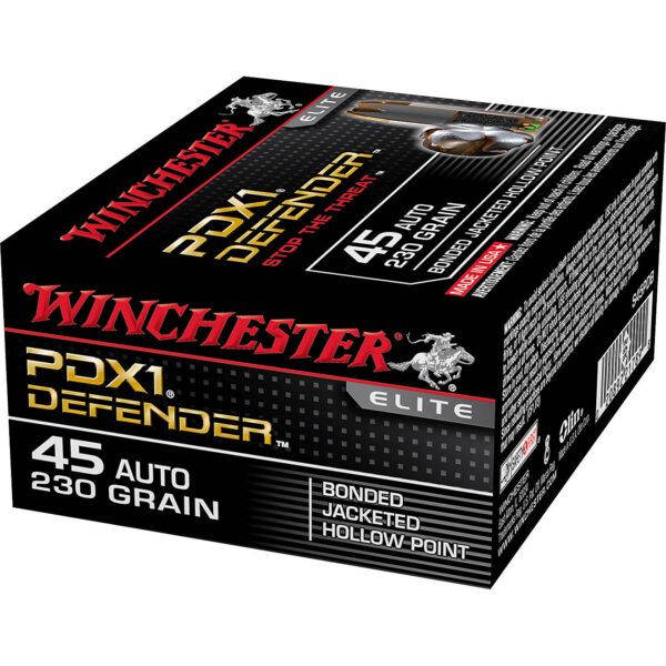 Winchester Supreme Elite Bonded PDSX1 .45 Auto 230-Grain Handgun Ammunition