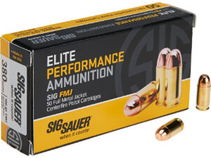 SIG SAUER Elite Ball .380 Auto 100-Grain FMJ Pistol Ammunition