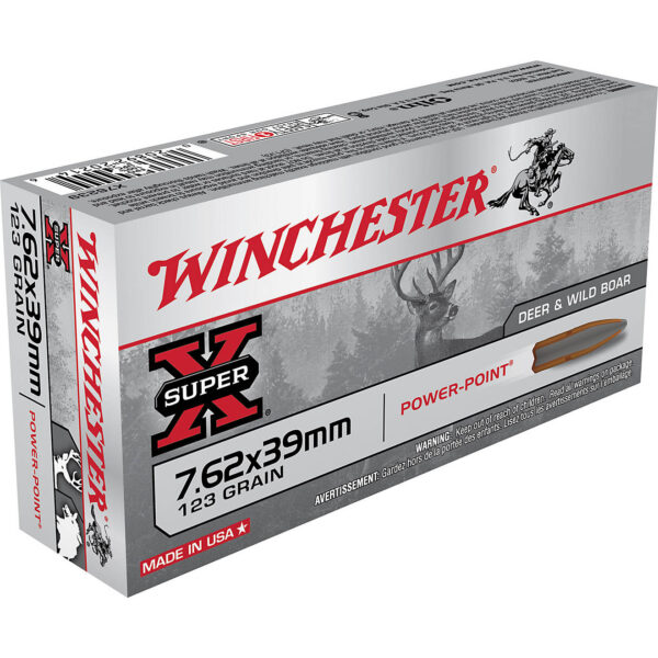 Winchester Super-X 7.62mm x 39mm 123-Grain Centerfire Rifle Ammunition