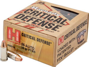 Hornady FTX Critical Defense .25 Automatic 35-Grain Pistol Ammunition