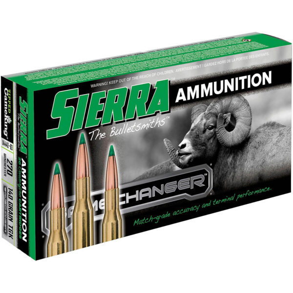 Sierra GameChanger .270 Winchester 140-Grain Rifle Ammunition - 20 Rounds