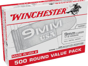 Winchester USA 9mm Luger 115-Grain Handgun Ammunition