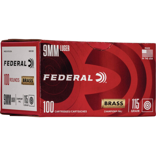 Federal Premium Champion 9mm 115-grain Luger Ammunition