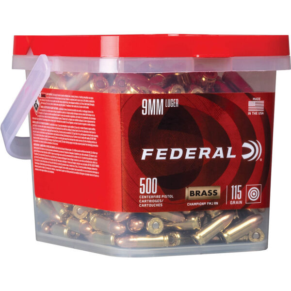 Federal Premium Champion 9mm Luger 115-Grain Pistol Ammunition