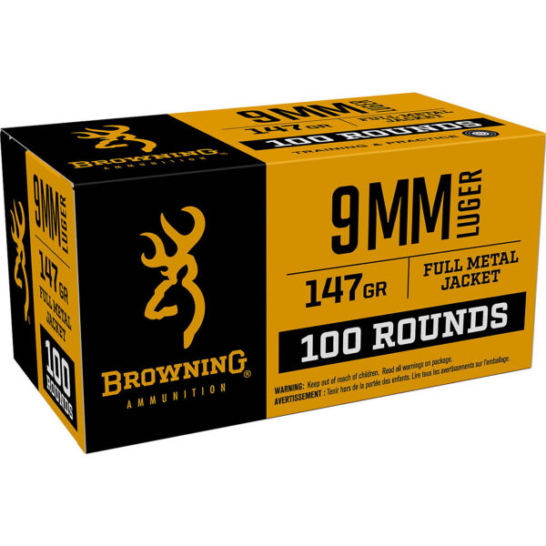 Browning 9mm Luger 147 Grain Full Metal Jacket Value Pack