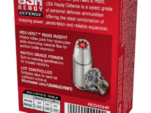 Winchester USA Ready Defense .45 Auto 200-Grain Ammunition