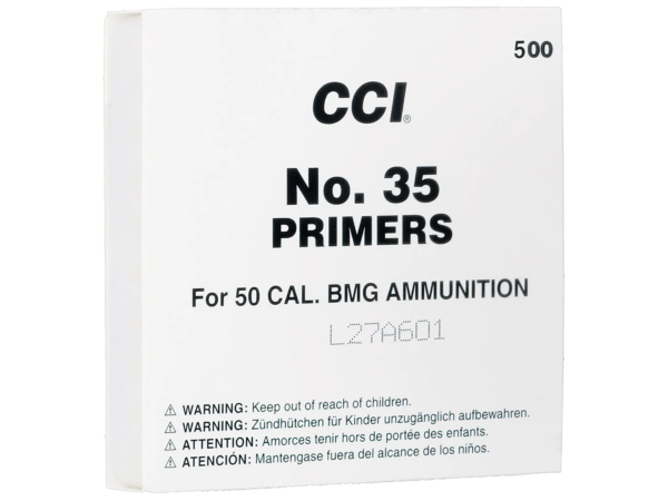 CCI #35 50 Cal. BMG Primers (500)