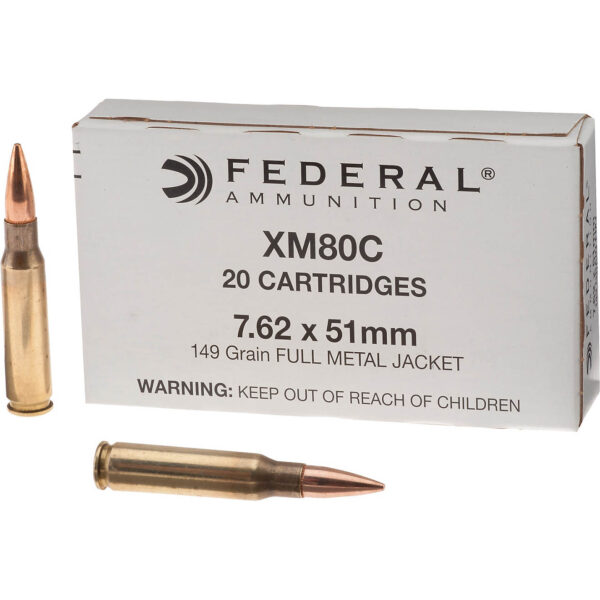 Federal XM80C 7.62 x 51mm 149-Grain Rifle Ammunition