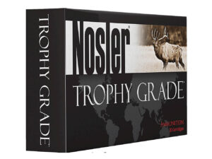 Nosler Custom Trophy Grade .338 Lapua Magnum 300-Grain Centerfire Rifle Ammunition