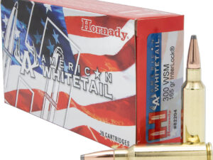 Hornady InterLock American Whitetail .300 WSM 165-Grain Rifle Ammunition