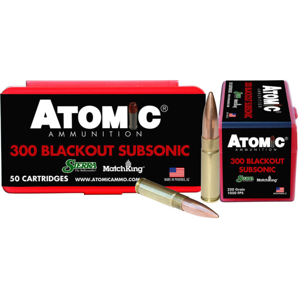 Atomic Subsonic Rifle Sierra MatchKing Centerfire Rifle Ammunition