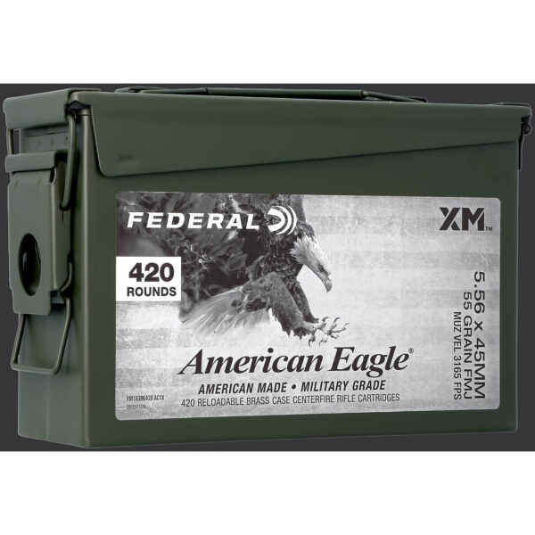 Federal FMJ 5.56 x 45mm 55-Grain Centerfire Ammunition